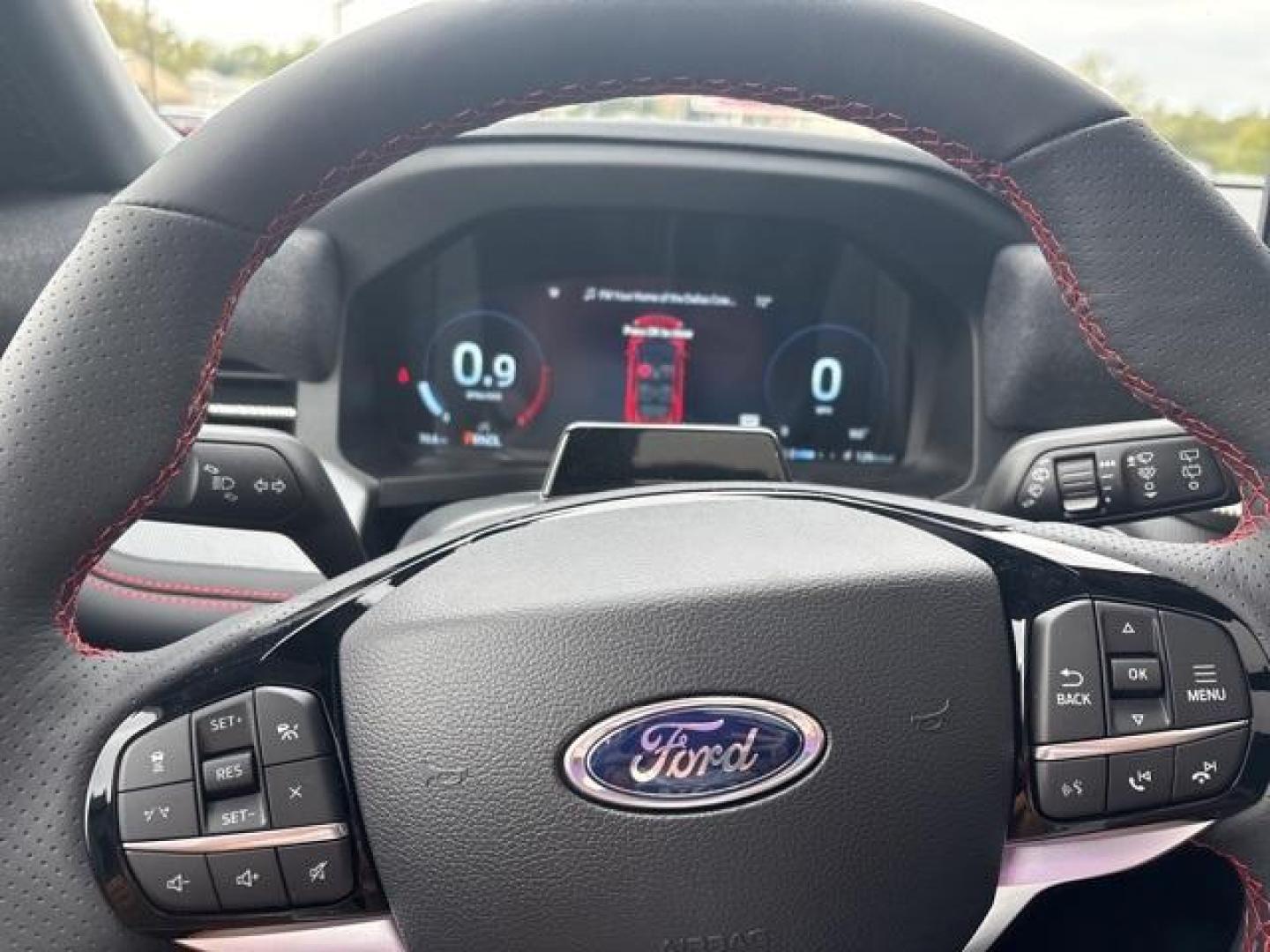 2025 Red Metallic /Onyx Ford Explorer ST-Line (1FMUK8KH9SG) with an 2.3L EcoBoost I-4 engine, Automatic transmission, located at 1105 E Mulberry, Kaufman, TX, 75142, (972) 962-2151, 32.589550, -96.300926 - Red Metallic 2025 Ford Explorer 4D Sport Utility ST-Line 4WD 10-Speed Automatic 2.3L EcoBoost I-4 4WD.<br><br>20/27 City/Highway MPG<br><br><br>Please call Paul Murrey Ford Inc. In Kaufman Texas A Family Dealership Since 1952 Serving the Dallas Fort Worth and East Texas areas for over 70 years. Plea - Photo#22