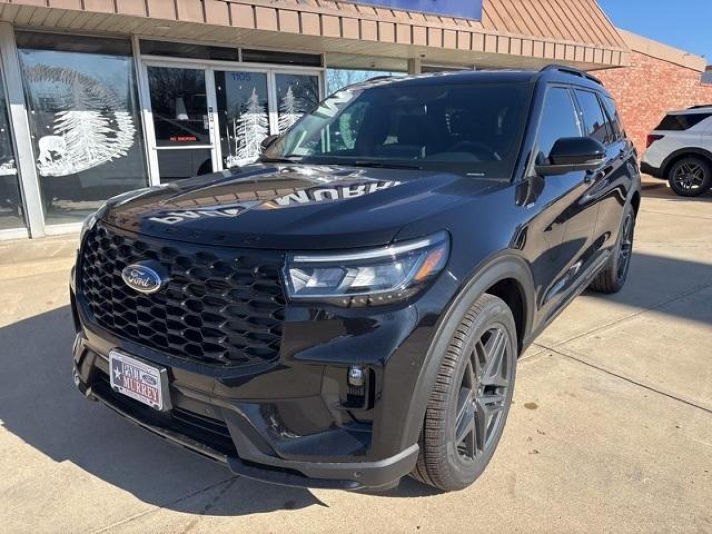 2025 Black Metallic /Onyx Ford Explorer ST-Line (1FMUK7KH6SG) with an 2.3L EcoBoost I-4 engine, Automatic transmission, located at 1105 E Mulberry, Kaufman, TX, 75142, (972) 962-2151, 32.589550, -96.300926 - Agate Black Metallic 2025 Ford Explorer 4D Sport Utility ST-Line RWD 10-Speed Automatic 2.3L EcoBoost I-4<br><br>20/29 City/Highway MPG<br><br><br>Please call Paul Murrey Ford Inc. In Kaufman Texas A Family Dealership Since 1952 Serving the Dallas Fort Worth and East Texas areas for over 70 years. P - Photo#1