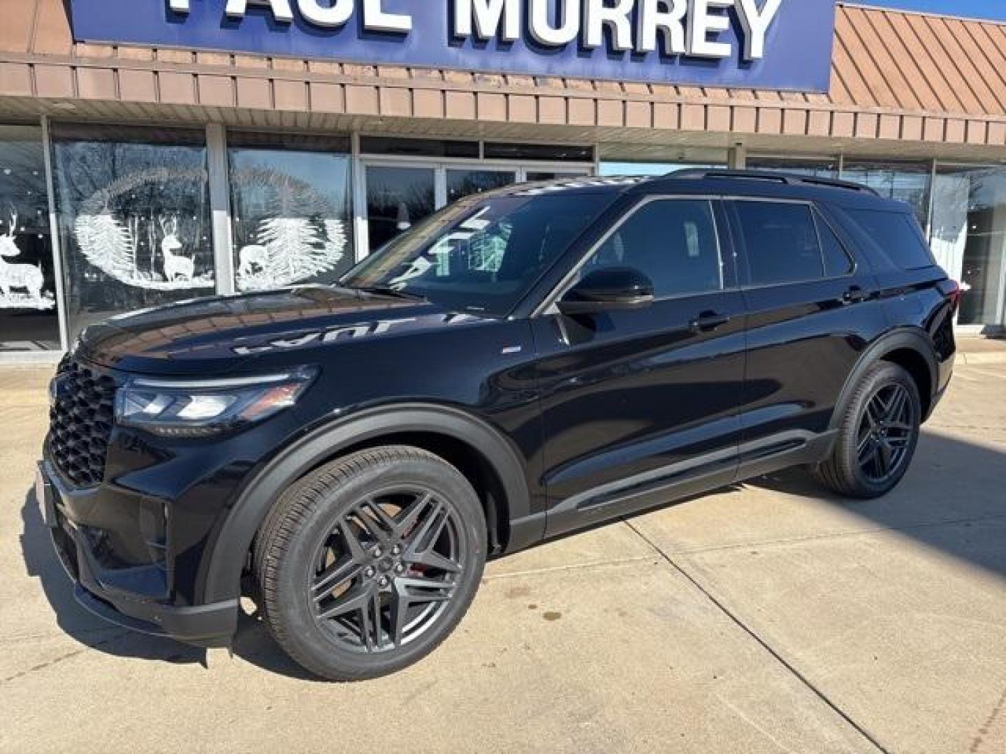 2025 Black Metallic /Onyx Ford Explorer ST-Line (1FMUK7KH6SG) with an 2.3L EcoBoost I-4 engine, Automatic transmission, located at 1105 E Mulberry, Kaufman, TX, 75142, (972) 962-2151, 32.589550, -96.300926 - Agate Black Metallic 2025 Ford Explorer 4D Sport Utility ST-Line RWD 10-Speed Automatic 2.3L EcoBoost I-4<br><br>20/29 City/Highway MPG<br><br><br>Please call Paul Murrey Ford Inc. In Kaufman Texas A Family Dealership Since 1952 Serving the Dallas Fort Worth and East Texas areas for over 70 years. P - Photo#2