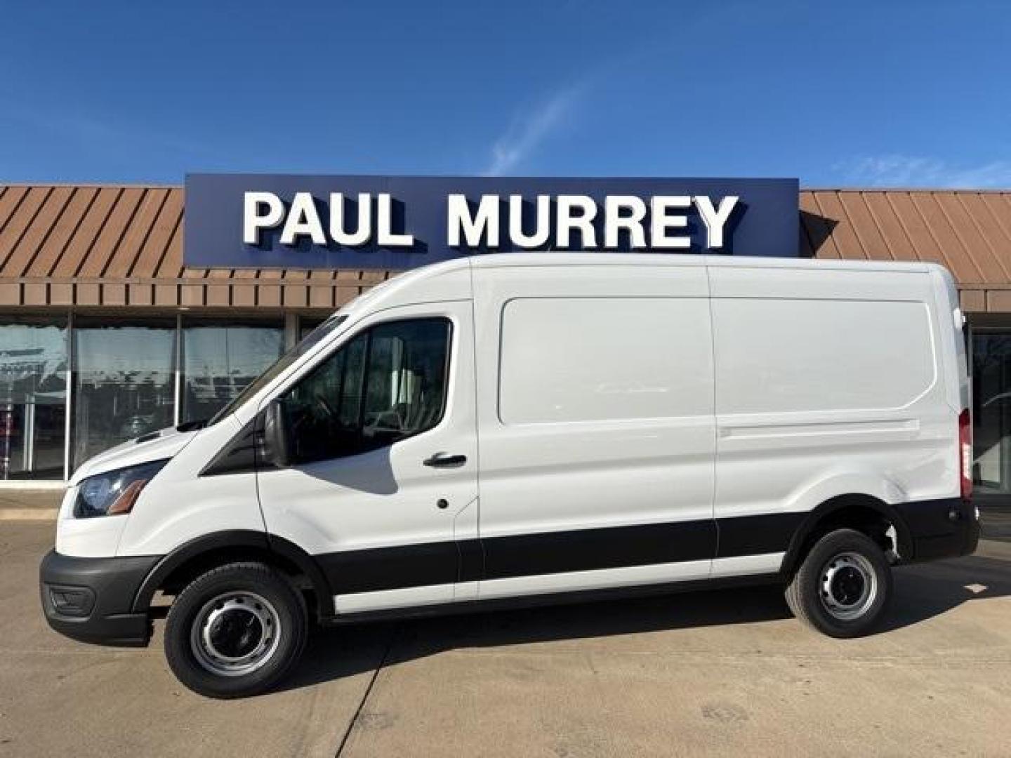 2024 Oxford White /Dark Palazzo Gray Ford Transit-250 Base (1FTBR1C8XRK) with an 3.5L V6 Flex Fuel engine, Automatic transmission, located at 1105 E Mulberry, Kaufman, TX, 75142, (972) 962-2151, 32.589550, -96.300926 - Oxford White 2024 Ford Transit-250 3D Cargo Van RWD 10-Speed Automatic with Overdrive 3.5L V6 Flex Fuel<br><br><br>Please call Paul Murrey Ford Inc. In Kaufman Texas A Family Dealership Since 1952 Serving the Dallas Fort Worth and East Texas areas for over 70 years. Please call 972-962-2151 www.murr - Photo#0
