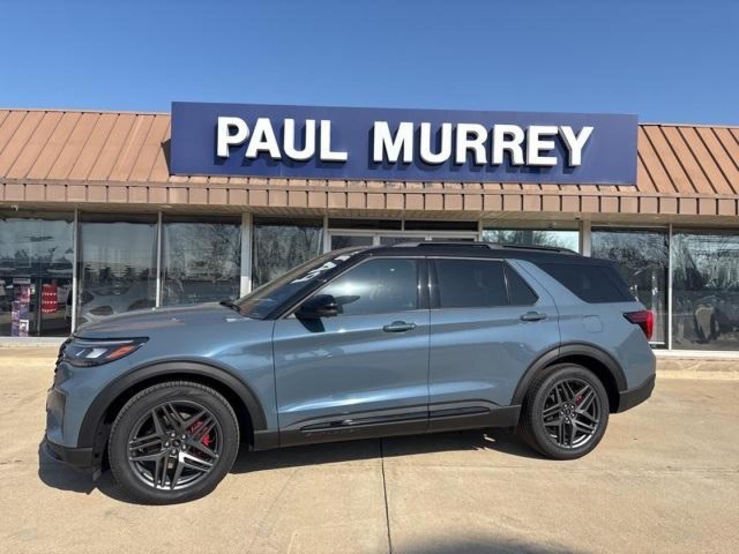 2025 Vapor Blue /Onyx Ford Explorer ST (1FMWK8GC4SG) with an 3.0L EcoBoost V6 engine, Automatic transmission, located at 1105 E Mulberry, Kaufman, TX, 75142, (972) 962-2151, 32.589550, -96.300926 - Vapor Blue Metallic 2025 Ford Explorer 4D Sport Utility ST 4WD 10-Speed Automatic 3.0L EcoBoost V6 4WD.<br><br>Recent Arrival!<br><br><br>Please call Paul Murrey Ford Inc. In Kaufman Texas A Family Dealership Since 1952 Serving the Dallas Fort Worth and East Texas areas for over 70 years. Please cal - Photo#0