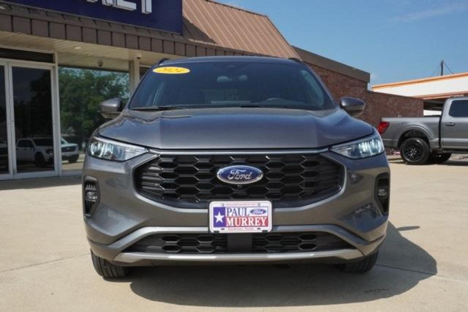 2024 Gray Metallic /Ebony Ford Escape ST-Line Select (1FMCU9NA8RU) with an EcoBoost 2.0L I4 GTDi DOHC Turbocharged VCT engine, Automatic transmission, located at 1105 E Mulberry, Kaufman, TX, 75142, (972) 962-2151, 32.589550, -96.300926 - Gray Metallic 2024 Ford Escape 4D Sport Utility ST-Line Select AWD 8-Speed Automatic EcoBoost 2.0L I4 GTDi DOHC Turbocharged VCT AWD.<br><br><br>Recent Arrival! 23/31 City/Highway MPG<br><br><br>Please call Paul Murrey Ford Inc. In Kaufman Texas A Family Dealership Since 1952 Serving the Dallas Fort - Photo#1