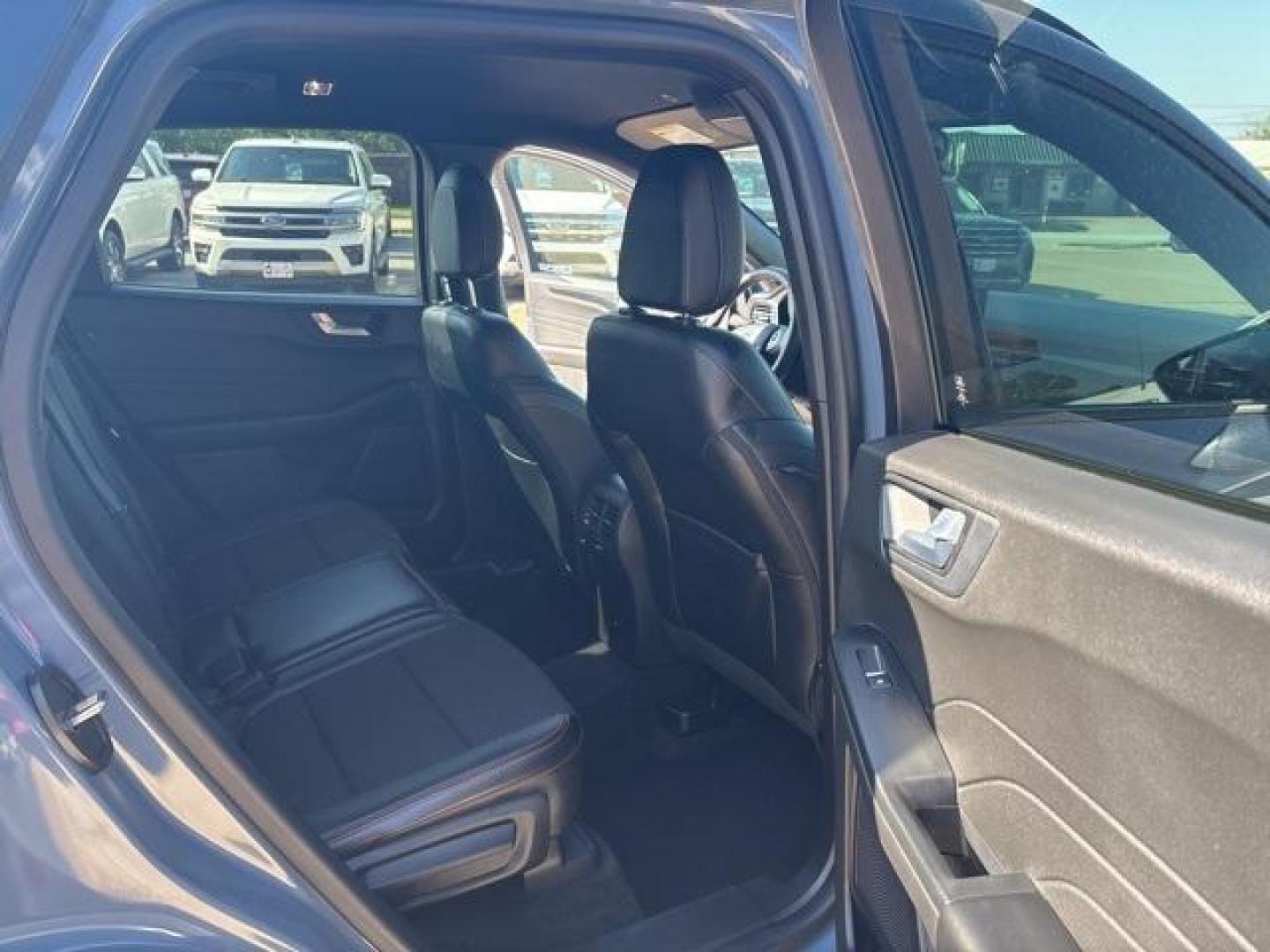 2023 Vapor Blue Metallic /Ebony With Red Stitching Ford Escape ST-Line (1FMCU0MN9PU) with an 1.5L EcoBoost engine, Automatic transmission, located at 1105 E Mulberry, Kaufman, TX, 75142, (972) 962-2151, 32.589550, -96.300926 - Vapor Blue Metallic 2023 Ford Escape 4D Sport Utility ST-Line FWD 8-Speed Automatic 1.5L EcoBoost<br><br><br>Recent Arrival! Odometer is 23078 miles below market average! 27/34 City/Highway MPG<br><br><br>Please call Paul Murrey Ford Inc. In Kaufman Texas A Family Dealership Since 1952 Serving the D - Photo#13