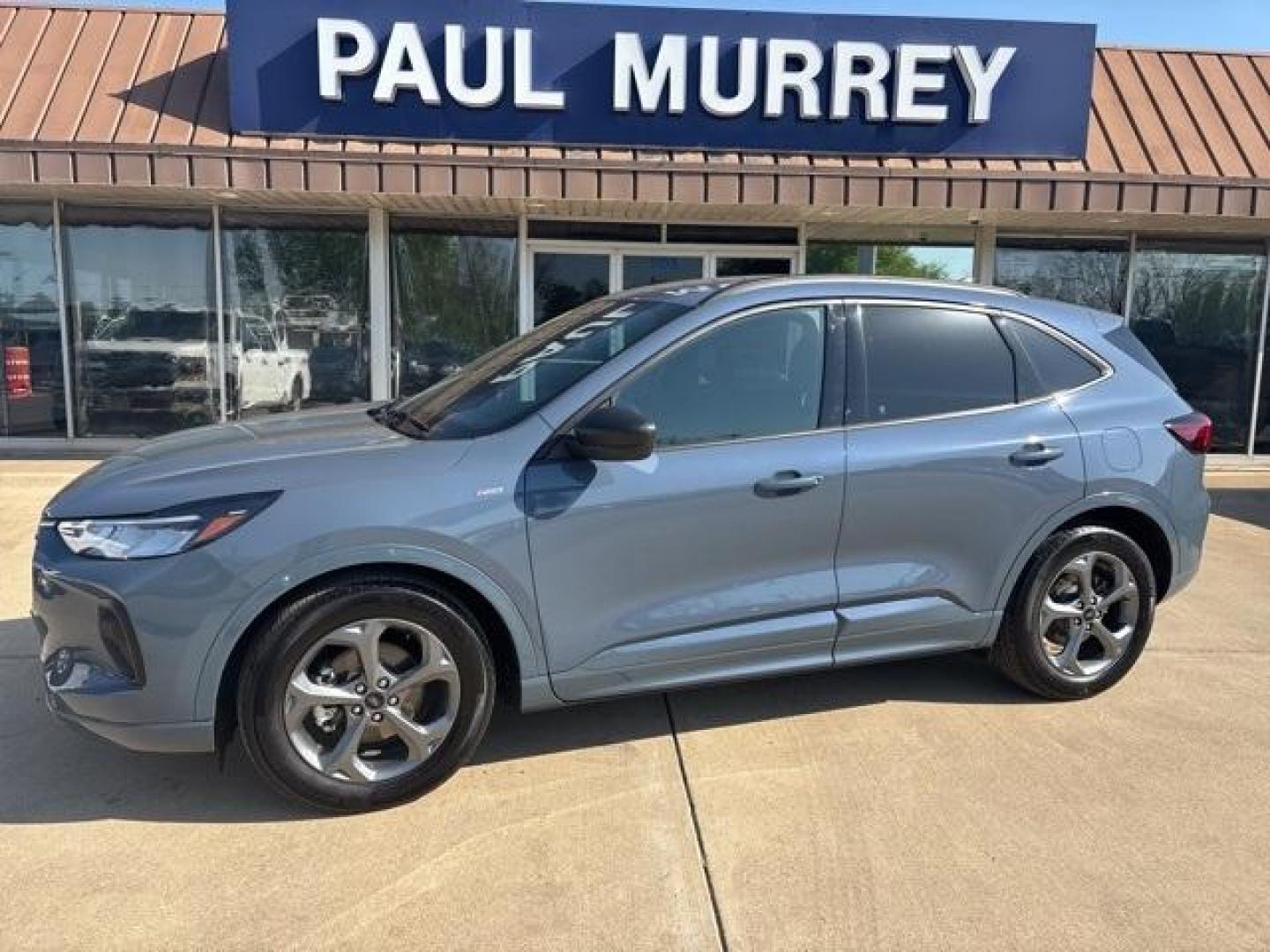 2023 Vapor Blue Metallic /Ebony With Red Stitching Ford Escape ST-Line (1FMCU0MN9PU) with an 1.5L EcoBoost engine, Automatic transmission, located at 1105 E Mulberry, Kaufman, TX, 75142, (972) 962-2151, 32.589550, -96.300926 - Vapor Blue Metallic 2023 Ford Escape 4D Sport Utility ST-Line FWD 8-Speed Automatic 1.5L EcoBoost<br><br><br>Recent Arrival! Odometer is 23078 miles below market average! 27/34 City/Highway MPG<br><br><br>Please call Paul Murrey Ford Inc. In Kaufman Texas A Family Dealership Since 1952 Serving the D - Photo#2