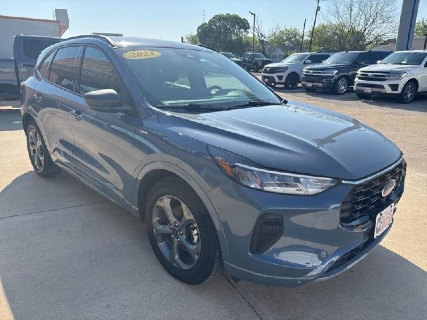 2023 Vapor Blue Metallic /Ebony With Red Stitching Ford Escape ST-Line (1FMCU0MN9PU) with an 1.5L EcoBoost engine, Automatic transmission, located at 1105 E Mulberry, Kaufman, TX, 75142, (972) 962-2151, 32.589550, -96.300926 - Vapor Blue Metallic 2023 Ford Escape 4D Sport Utility ST-Line FWD 8-Speed Automatic 1.5L EcoBoost<br><br><br>Recent Arrival! Odometer is 23078 miles below market average! 27/34 City/Highway MPG<br><br><br>Please call Paul Murrey Ford Inc. In Kaufman Texas A Family Dealership Since 1952 Serving the D - Photo#6