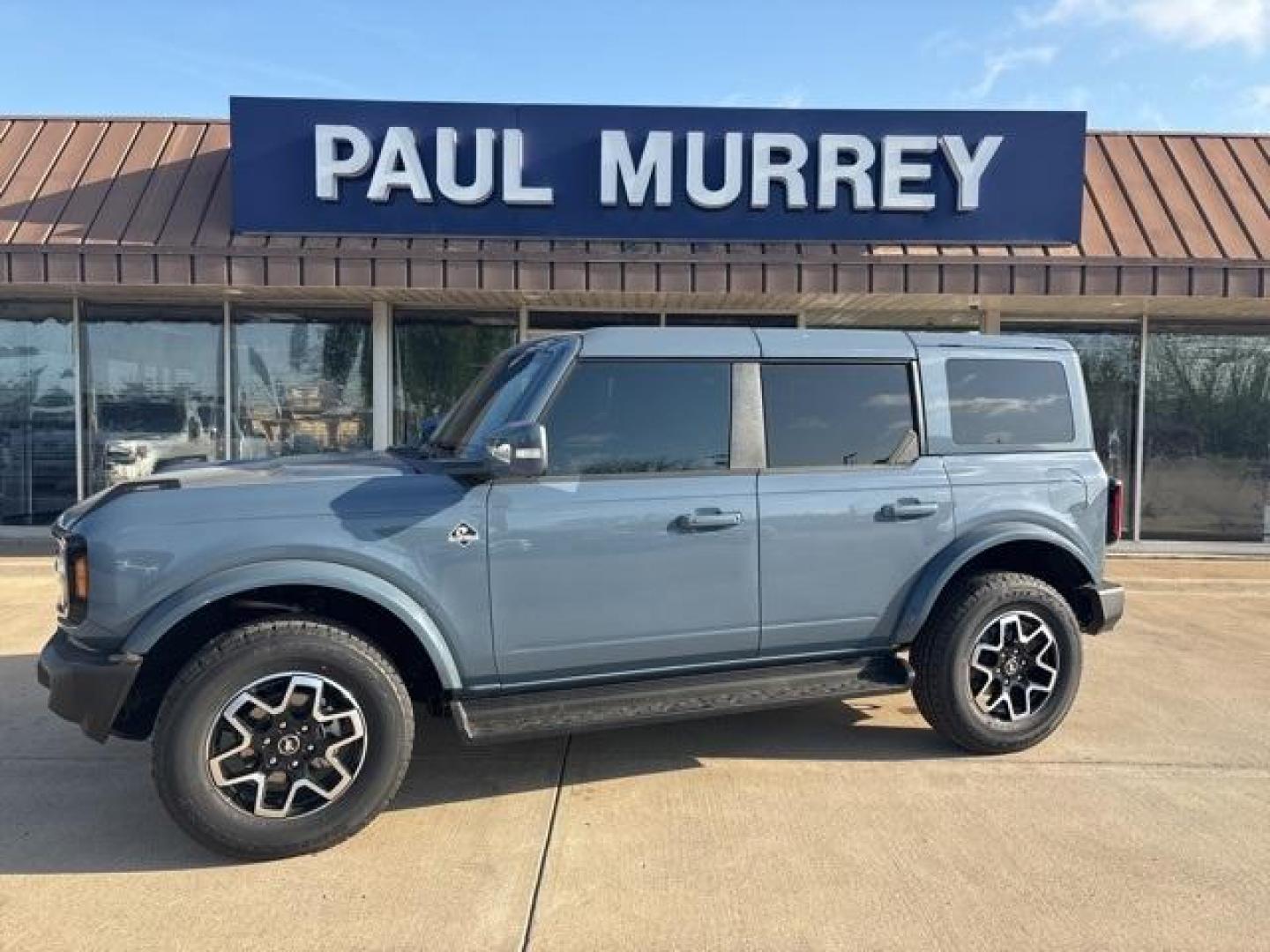 2025 Azure Gray Metallic /Black Ford Bronco Outer Banks (1FMEE8BP9SL) with an 2.7L EcoBoost V6 engine, Automatic transmission, located at 1105 E Mulberry, Kaufman, TX, 75142, (972) 962-2151, 32.589550, -96.300926 - Azure Gray Metallic Tri-Coat 2025 Ford Bronco 4D Sport Utility Outer Banks 4WD 10-Speed Automatic 2.7L EcoBoost V6<br><br><br>Please call Paul Murrey Ford Inc. In Kaufman Texas A Family Dealership Since 1952 Serving the Dallas Fort Worth and East Texas areas for over 70 years. Please call 972-962-21 - Photo#0