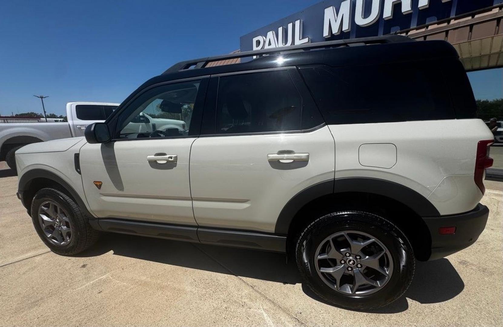 2024 Desert Sand /Ebony/Roast Ford Bronco Sport Badlands (3FMCR9D9XRR) with an EcoBoost 2.0L I4 GTDi DOHC Turbocharged VCT engine, Automatic transmission, located at 1105 E Mulberry, Kaufman, TX, 75142, (972) 962-2151, 32.589550, -96.300926 - Desert Sand 2024 Ford Bronco Sport 4D Sport Utility Badlands 4WD 8-Speed Automatic EcoBoost 2.0L I4 GTDi DOHC Turbocharged VCT<br><br><br>Odometer is 9205 miles below market average! 21/26 City/Highway MPG<br><br><br>Please call Paul Murrey Ford Inc. In Kaufman Texas A Family Dealership Since 1952 S- Photo#2