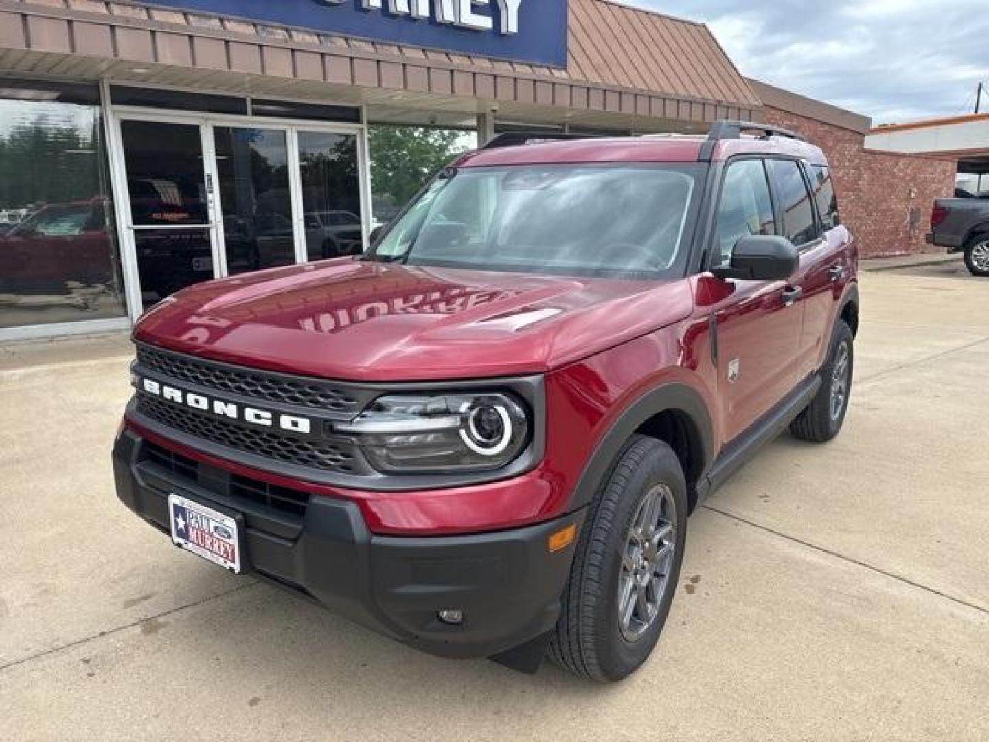 2025 Ruby Red Metallic Tinted Clearcoat /Med Light Smoked Truffle Trim Ford Bronco Sport Big Bend (3FMCR9BN9SR) with an 1.5L EcoBoost engine, Automatic transmission, located at 1105 E Mulberry, Kaufman, TX, 75142, (972) 962-2151, 32.589550, -96.300926 - Ruby Red Metallic 2025 Ford Bronco Sport 4D Sport Utility Big Bend 4WD 8-Speed Automatic 1.5L EcoBoost<br><br>Recent Arrival! 25/29 City/Highway MPG<br><br><br>Please call Paul Murrey Ford Inc. In Kaufman Texas A Family Dealership Since 1952 Serving the Dallas Fort Worth and East Texas areas for ove - Photo#1