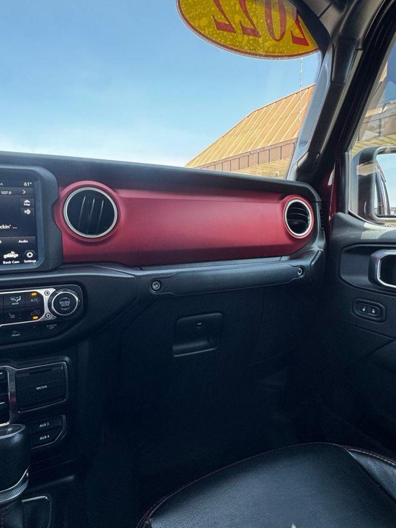 2022 Snazzberry Pearlcoat /Black Jeep Gladiator Rubicon (1C6JJTBG7NL) with an 3.6L V6 24V VVT engine, Automatic transmission, located at 1105 E Mulberry, Kaufman, TX, 75142, (972) 962-2151, 32.589550, -96.300926 - Snazzberry Pearlcoat 2022 Jeep Gladiator 4D Crew Cab Rubicon 4WD 8-Speed Automatic 3.6L V6 24V VVT Priced below KBB Fair Purchase Price!<br><br><br>Recent Arrival! Odometer is 48175 miles below market average!<br><br><br>Please call Paul Murrey Ford Inc. In Kaufman Texas A Family Dealership Since 19 - Photo#21