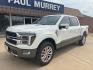 2025 Star White Metallic Tri-Coat /Java Ford F-150 King Ranch (1FTFW6L88SF) with an 3.5L V6 EcoBoost engine, Automatic transmission, located at 1105 E Mulberry, Kaufman, TX, 75142, (972) 962-2151, 32.589550, -96.300926 - White Metallic 2025 Ford F-150 4D SuperCrew King Ranch 4WD 10-Speed Automatic 3.5L V6 EcoBoost 4WD.<br><br>Recent Arrival!<br><br><br>Please call Paul Murrey Ford Inc. In Kaufman Texas A Family Dealership Since 1952 Serving the Dallas Fort Worth and East Texas areas for over 70 years. Please call 97 - Photo#1