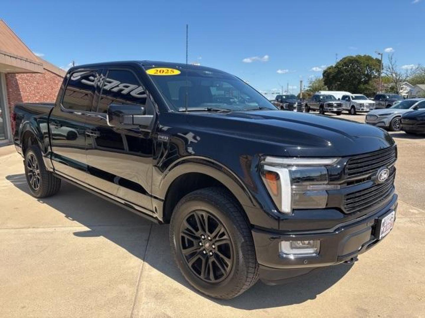 2025 Black Metallic /Blue Ford F-150 Platinum (1FTFW7L86SF) with an 3.5L V6 EcoBoost engine, Automatic transmission, located at 1105 E Mulberry, Kaufman, TX, 75142, (972) 962-2151, 32.589550, -96.300926 - Black Metallic 2025 Ford F-150 4D SuperCrew Platinum 4WD 10-Speed Automatic 3.5L V6 EcoBoost 4WD.<br><br><br>Odometer is 535 miles below market average!<br><br><br>Please call Paul Murrey Ford Inc. In Kaufman Texas A Family Dealership Since 1952 Serving the Dallas Fort Worth and East Texas areas for - Photo#5