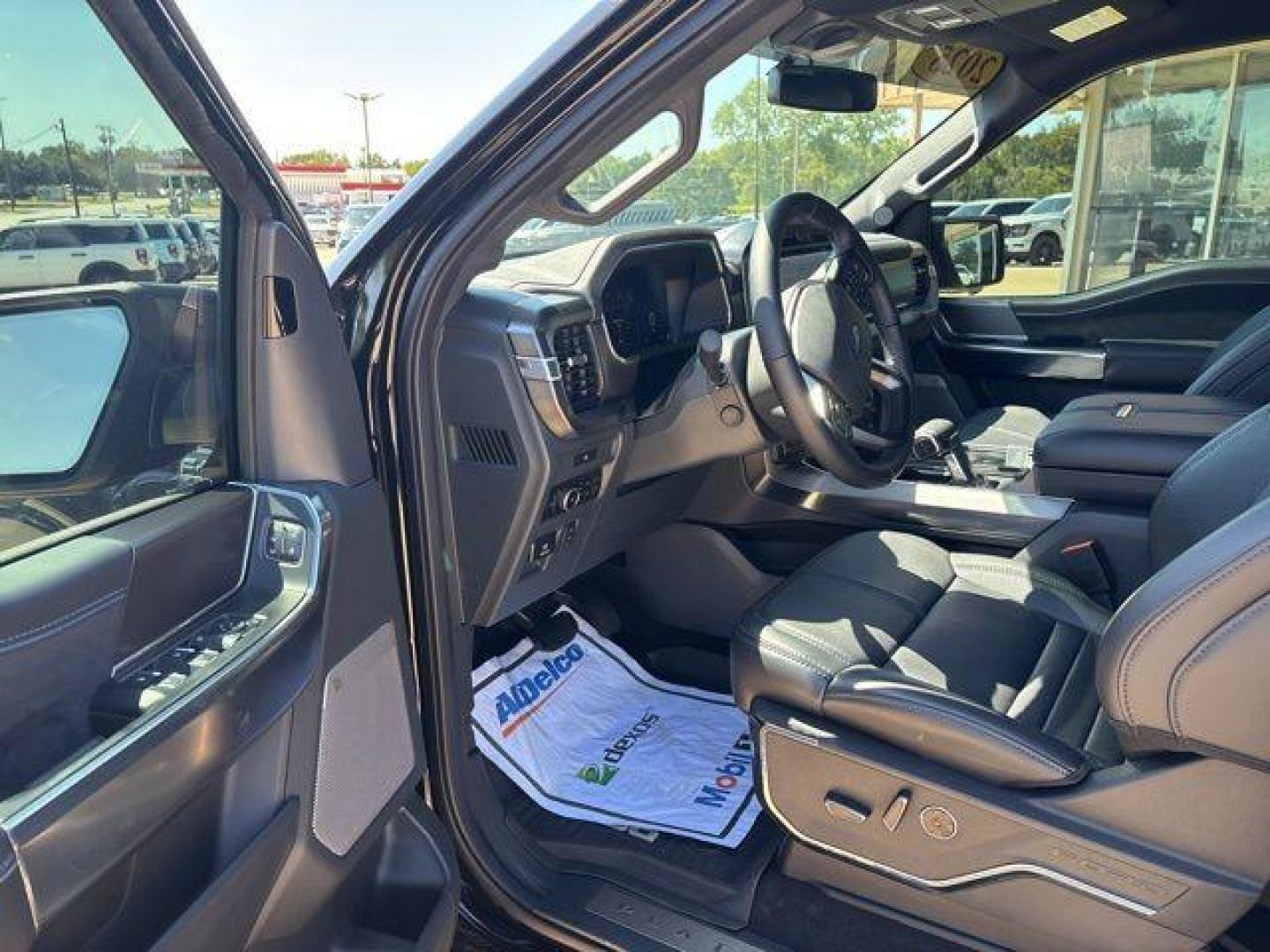 2025 Black Metallic /Blue Ford F-150 Platinum (1FTFW7L86SF) with an 3.5L V6 EcoBoost engine, Automatic transmission, located at 1105 E Mulberry, Kaufman, TX, 75142, (972) 962-2151, 32.589550, -96.300926 - Photo#9