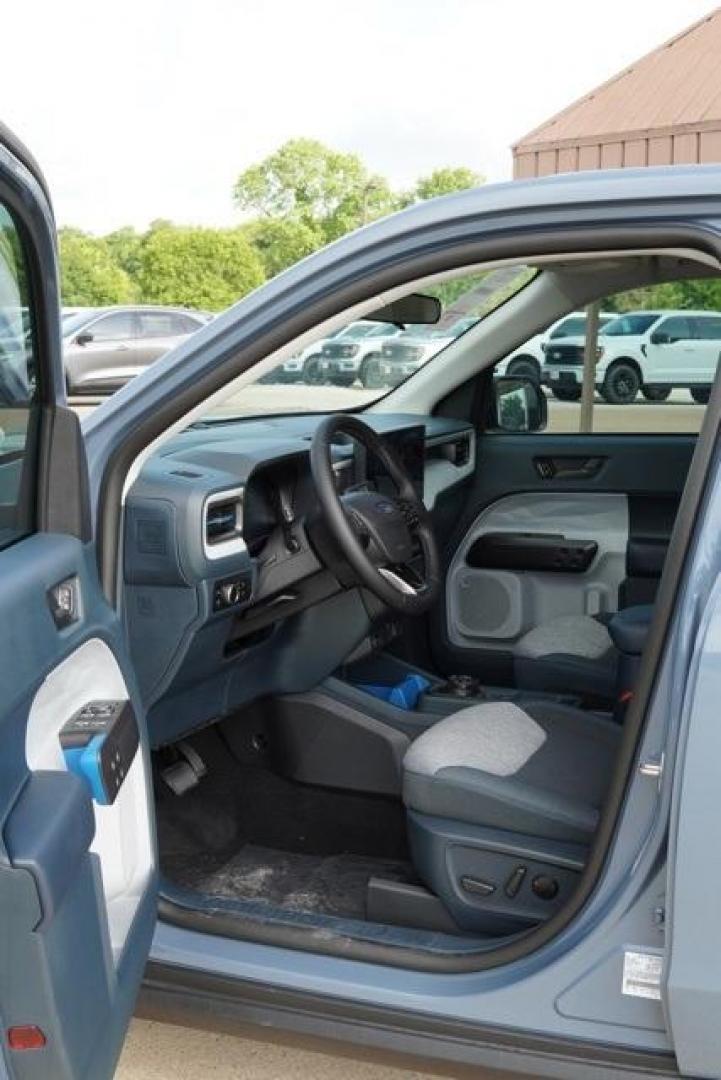 2025 Azure Gray Metallic Tri-Coat /Blue Ford Maverick XLT (3FTTW8H33SR) with an 2.5L I-4 Hybrid engine, CVT transmission, located at 1105 E Mulberry, Kaufman, TX, 75142, (972) 962-2151, 32.589550, -96.300926 - Azure Gray Metallic Tri-Coat 2025 Ford Maverick 4D Crew Cab XLT FWD CVT 2.5L I-4 Hybrid 2.5L I-4 Hybrid.<br><br>42/35 City/Highway MPG<br><br><br>Please call Paul Murrey Ford Inc. In Kaufman Texas A Family Dealership Since 1952 Serving the Dallas Fort Worth and East Texas areas for over 70 years. Pl - Photo#1