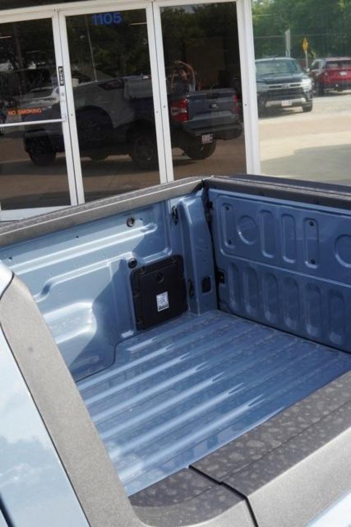 2025 Azure Gray Metallic Tri-Coat /Blue Ford Maverick XLT (3FTTW8H33SR) with an 2.5L I-4 Hybrid engine, CVT transmission, located at 1105 E Mulberry, Kaufman, TX, 75142, (972) 962-2151, 32.589550, -96.300926 - Azure Gray Metallic Tri-Coat 2025 Ford Maverick 4D Crew Cab XLT FWD CVT 2.5L I-4 Hybrid 2.5L I-4 Hybrid.<br><br>42/35 City/Highway MPG<br><br><br>Please call Paul Murrey Ford Inc. In Kaufman Texas A Family Dealership Since 1952 Serving the Dallas Fort Worth and East Texas areas for over 70 years. Pl - Photo#8