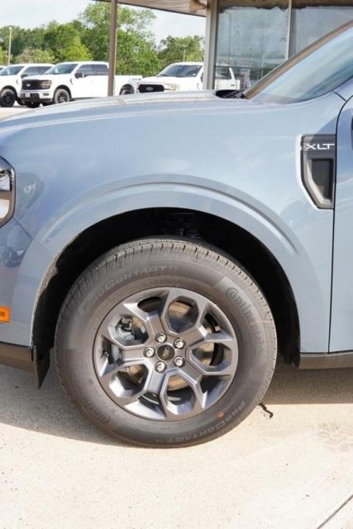 2025 Azure Gray Metallic Tri-Coat /Blue Ford Maverick XLT (3FTTW8H33SR) with an 2.5L I-4 Hybrid engine, CVT transmission, located at 1105 E Mulberry, Kaufman, TX, 75142, (972) 962-2151, 32.589550, -96.300926 - Azure Gray Metallic Tri-Coat 2025 Ford Maverick 4D Crew Cab XLT FWD CVT 2.5L I-4 Hybrid 2.5L I-4 Hybrid.<br><br>42/35 City/Highway MPG<br><br><br>Please call Paul Murrey Ford Inc. In Kaufman Texas A Family Dealership Since 1952 Serving the Dallas Fort Worth and East Texas areas for over 70 years. Pl - Photo#9