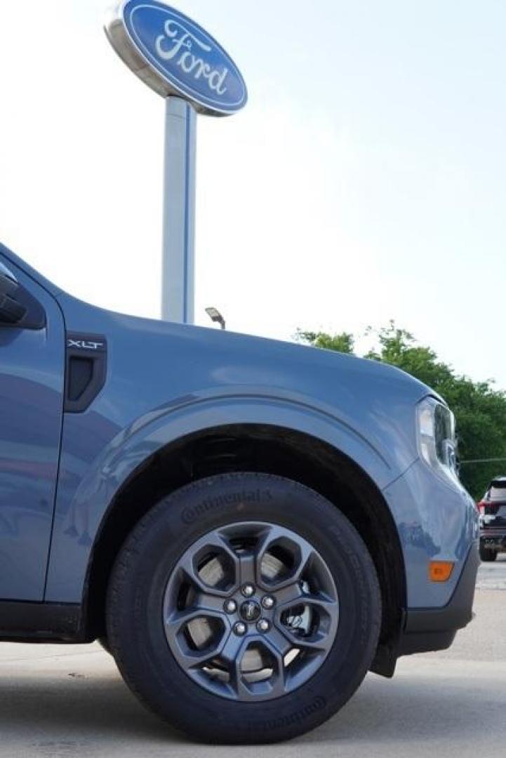 2025 Azure Gray Metallic Tri-Coat /Blue Ford Maverick XLT (3FTTW8H33SR) with an 2.5L I-4 Hybrid engine, CVT transmission, located at 1105 E Mulberry, Kaufman, TX, 75142, (972) 962-2151, 32.589550, -96.300926 - Azure Gray Metallic Tri-Coat 2025 Ford Maverick 4D Crew Cab XLT FWD CVT 2.5L I-4 Hybrid 2.5L I-4 Hybrid.<br><br>42/35 City/Highway MPG<br><br><br>Please call Paul Murrey Ford Inc. In Kaufman Texas A Family Dealership Since 1952 Serving the Dallas Fort Worth and East Texas areas for over 70 years. Pl - Photo#13