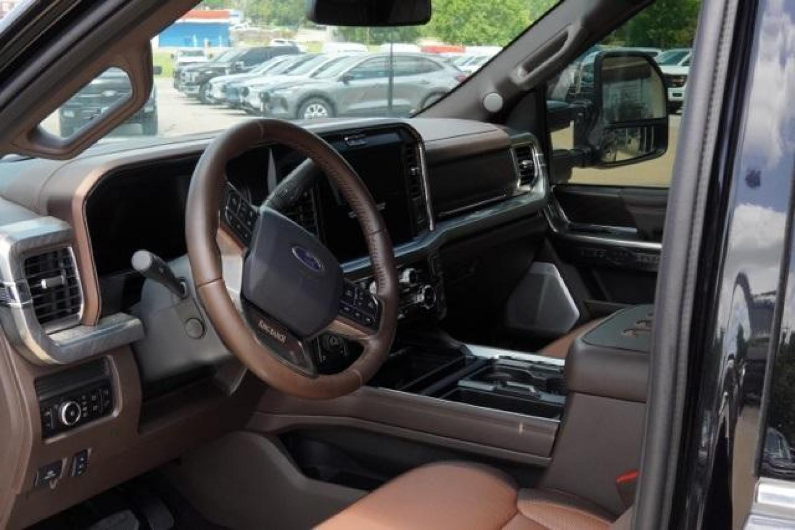2025 Black Metallic /Java Ford F-350SD King Ranch (1FT8W3BM7SE) with an 6.7L High Output Power Stroke V8 Diesel engine, Automatic transmission, located at 1105 E Mulberry, Kaufman, TX, 75142, (972) 962-2151, 32.589550, -96.300926 - Agate Black Metallic 2025 Ford F-350SD 4D Crew Cab King Ranch 4WD 10-Speed Automatic 6.7L High Output Power Stroke V8 Diesel 4WD.<br><br><br>Please call Paul Murrey Ford Inc. In Kaufman Texas A Family Dealership Since 1952 Serving the Dallas Fort Worth and East Texas areas for over 70 years. Please - Photo#5