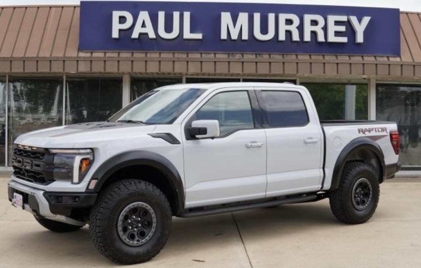 2025 Space White Metallic /Black (Recaro Black) Ford F-150 Raptor (1FTFW1RG7SF) with an 3.5L V6 EcoBoost engine, Automatic transmission, located at 1105 E Mulberry, Kaufman, TX, 75142, (972) 962-2151, 32.589550, -96.300926 - Photo#0