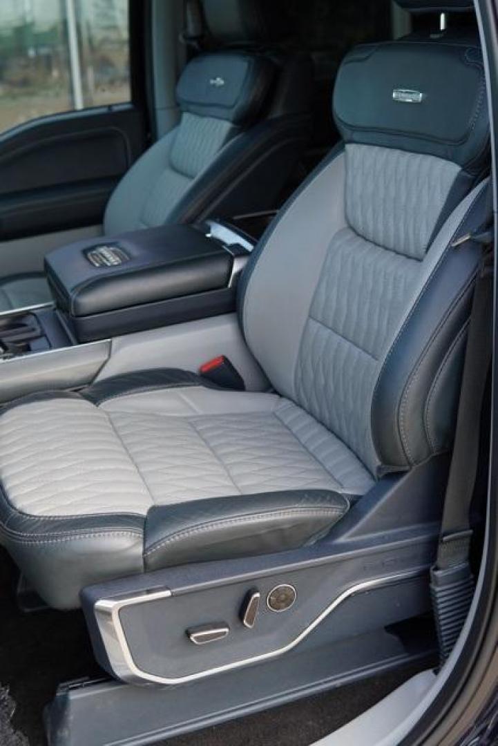 2022 Blue Metallic /Admiral Blue Ford F-150 Limited (1FTFW1ED7NF) with an 3.5L PowerBoost Full-Hybrid V6 engine, Automatic transmission, located at 1105 E Mulberry, Kaufman, TX, 75142, (972) 962-2151, 32.589550, -96.300926 - Photo#20
