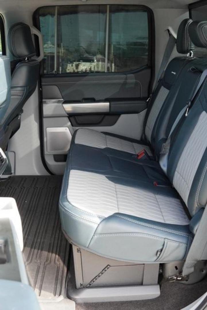 2022 Blue Metallic /Admiral Blue Ford F-150 Limited (1FTFW1ED7NF) with an 3.5L PowerBoost Full-Hybrid V6 engine, Automatic transmission, located at 1105 E Mulberry, Kaufman, TX, 75142, (972) 962-2151, 32.589550, -96.300926 - Photo#26