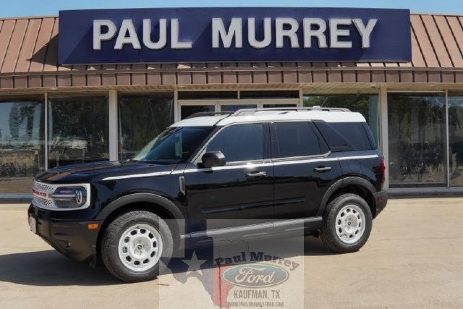 2025 Shadow Black /Navy Pier Ford Bronco Sport Heritage (3FMCR9GN0SR) with an 1.5L EcoBoost engine, Automatic transmission, located at 1105 E Mulberry, Kaufman, TX, 75142, (972) 962-2151, 32.589550, -96.300926- Photo#0