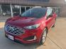 2022 Rapid Red Metallic Tinted Clearcoat /Dune Ford Edge SEL (2FMPK4J99NB) with an EcoBoost 2.0L I4 GTDi DOHC Turbocharged VCT engine, Automatic transmission, located at 1105 E Mulberry, Kaufman, TX, 75142, (972) 962-2151, 32.589550, -96.300926 - Rapid Red Metallic Tinted Clearcoat 2022 Ford Edge 4D Sport Utility SEL AWD 8-Speed Automatic EcoBoost 2.0L I4 GTDi DOHC Turbocharged VCT AWD.<br><br><br>Recent Arrival! Odometer is 20452 miles below market average! 21/28 City/Highway MPG<br><br><br>Please call Paul Murrey Ford Inc. In Kaufman Texas - Photo#1