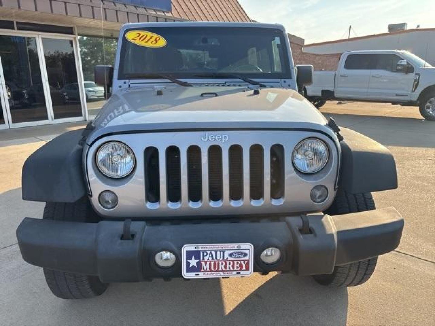 2018 Billet Silver Metallic Clearcoat /Black Jeep Wrangler JK Unlimited Sport (1C4BJWDG6JL) with an 3.6L V6 24V VVT engine, Automatic transmission, located at 1105 E Mulberry, Kaufman, TX, 75142, (972) 962-2151, 32.589550, -96.300926 - Photo#7