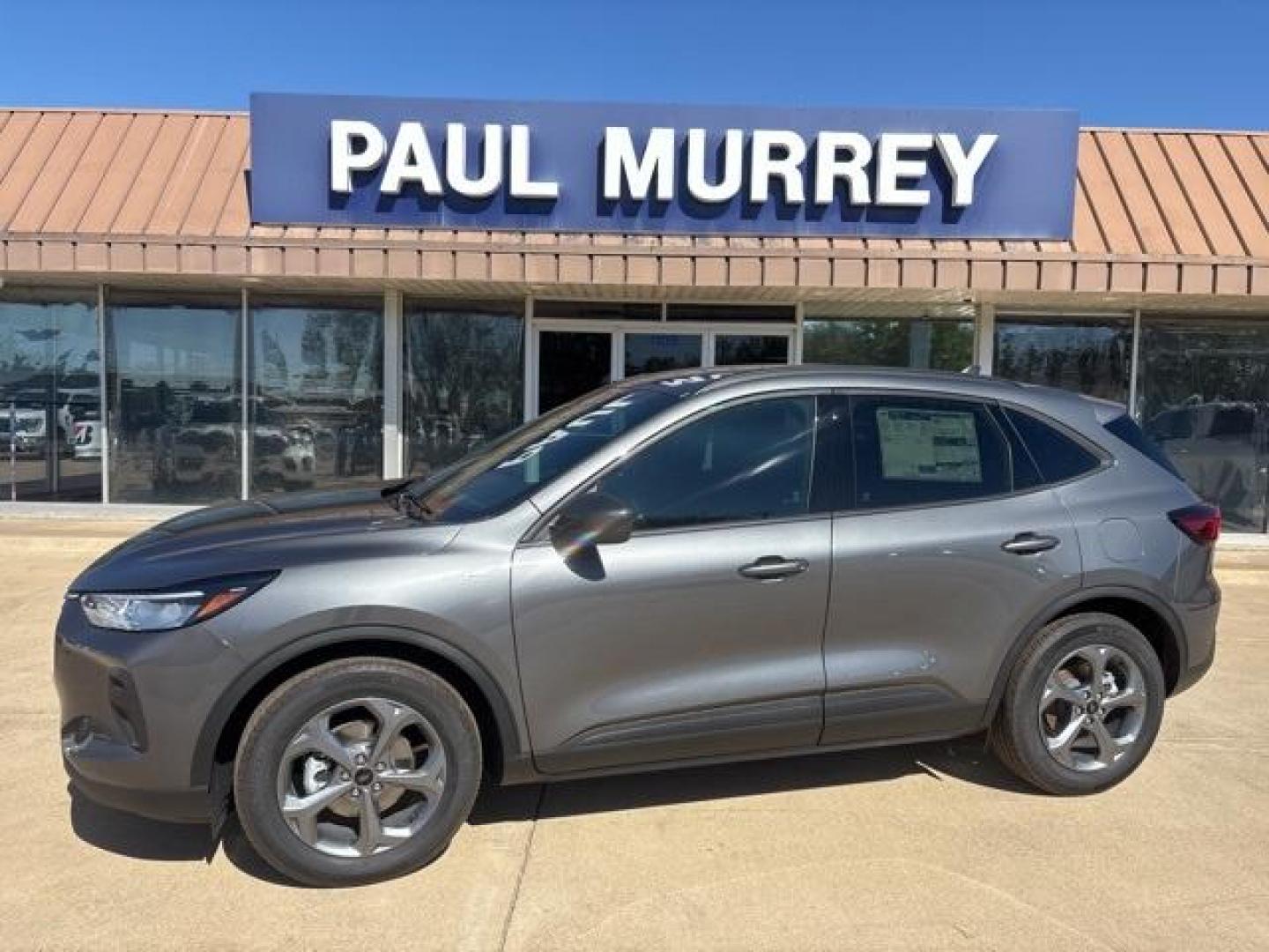 2025 Gray Metallic /Ebony Ford Escape ST-Line (1FMCU0MN2SU) with an 1.5L EcoBoost engine, Automatic transmission, located at 1105 E Mulberry, Kaufman, TX, 75142, (972) 962-2151, 32.589550, -96.300926 - Carbonized Gray Metallic 2025 Ford Escape 4D Sport Utility ST-Line FWD 8-Speed Automatic 1.5L EcoBoost<br><br>27/34 City/Highway MPG Price includes: $4000 - Bonus Customer Cash. Exp. 01/05/2026 - Photo#0