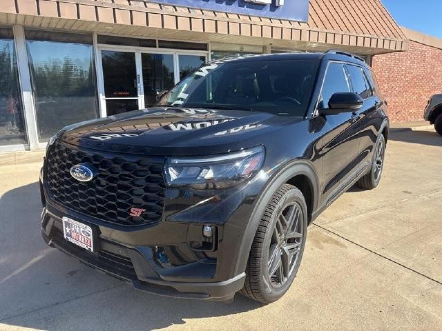 2025 Black Metallic /Onyx Ford Explorer ST (1FMWK8GC2SG) with an 3.0L EcoBoost V6 engine, Automatic transmission, located at 1105 E Mulberry, Kaufman, TX, 75142, (972) 962-2151, 32.589550, -96.300926 - $3,897 off MSRP!<br><br>4WD.<br>Agate Black Metallic 2025 Ford Explorer 4D Sport Utility ST 4WD 10-Speed Automatic 3.0L EcoBoost V6 18/25 City/Highway MPG Price includes: $1500 - Bonus Customer Cash. Exp. 01/05/2026 - Photo#1