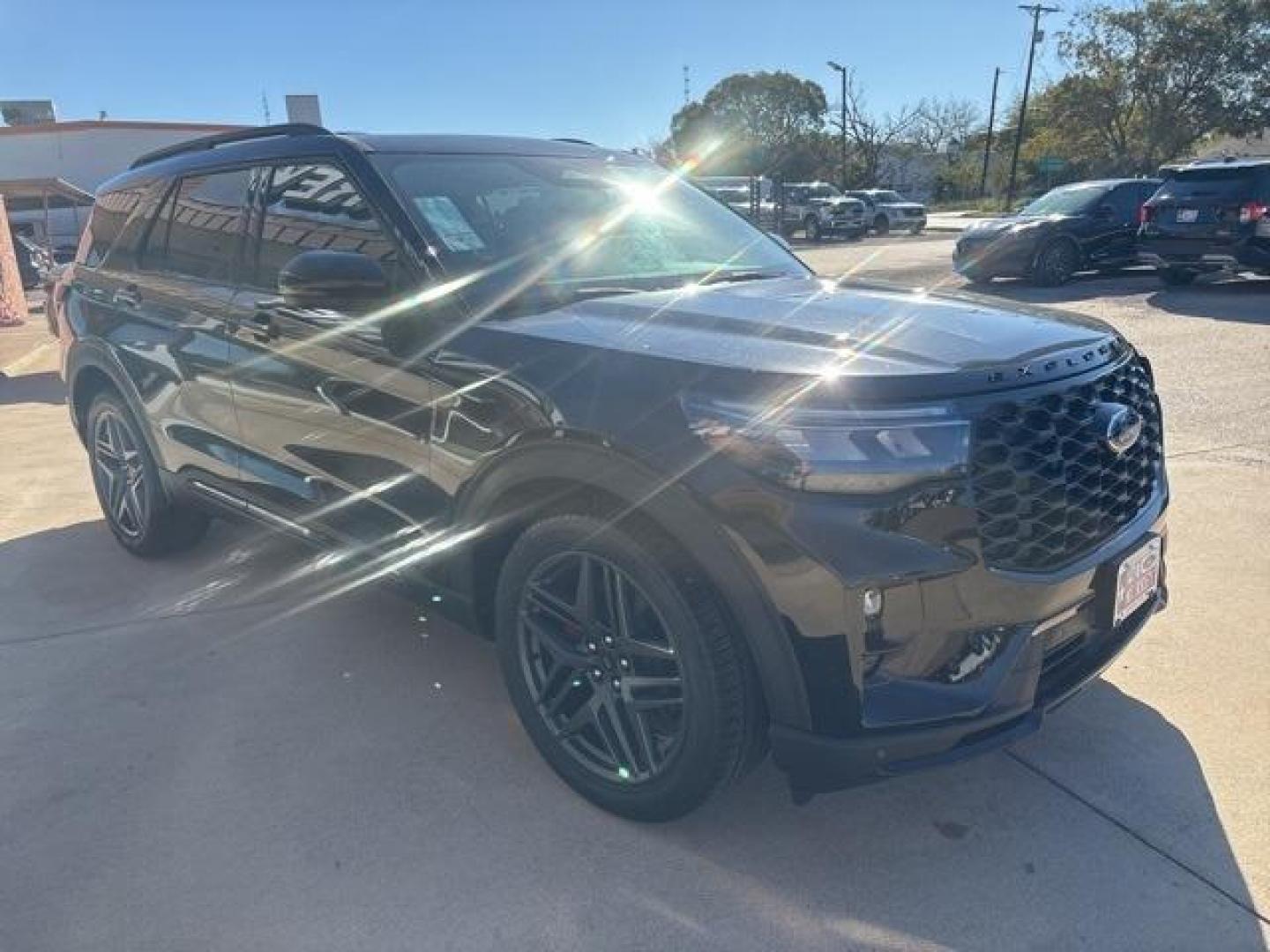 2025 Black Metallic /Onyx Ford Explorer ST (1FMWK8GC2SG) with an 3.0L EcoBoost V6 engine, Automatic transmission, located at 1105 E Mulberry, Kaufman, TX, 75142, (972) 962-2151, 32.589550, -96.300926 - $3,897 off MSRP!<br><br>4WD.<br>Agate Black Metallic 2025 Ford Explorer 4D Sport Utility ST 4WD 10-Speed Automatic 3.0L EcoBoost V6 18/25 City/Highway MPG Price includes: $1500 - Bonus Customer Cash. Exp. 01/05/2026 - Photo#6