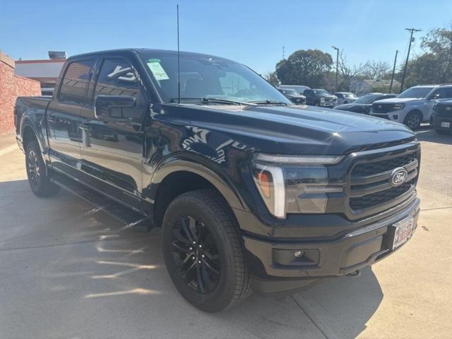 2025 Agate Black Metallic /Black Ford F-150 Lariat (1FTFW5LDXSF) with an 3.5L PowerBoost Full-Hybrid V6 engine, Automatic transmission, located at 1105 E Mulberry, Kaufman, TX, 75142, (972) 962-2151, 32.589550, -96.300926 - Agate Black Metallic 2025 Ford F-150 4D SuperCrew Lariat 4WD 10-Speed Automatic 3.5L PowerBoost Full-Hybrid V6 3.5L PowerBoost Full-Hybrid V6, 4WD.<br><br><br>Please call Paul Murrey Ford Inc. In Kaufman Texas A Family Dealership Since 1952 Serving the Dallas Fort Worth and East Texas areas for over - Photo#6