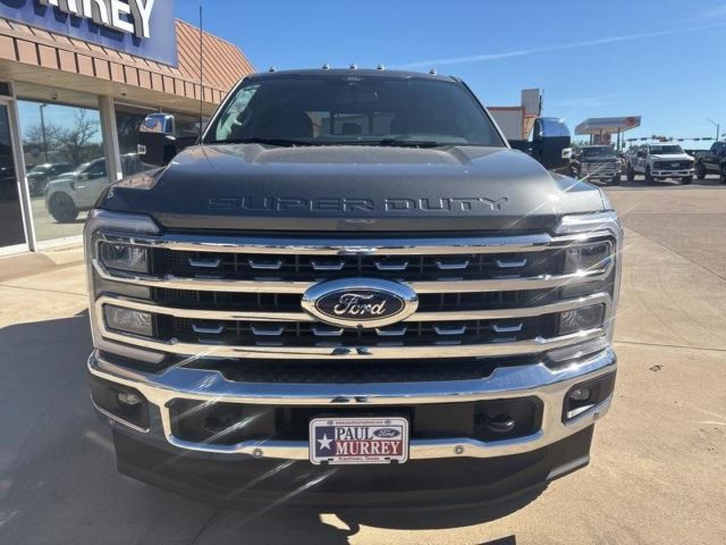 2026 Gray Metallic /Black Onyx Ford F-350SD Lariat (1FT8W3BT5TE) with an Power Stroke 6.7L V8 DI 32V OHV Turbodiesel engine, Automatic transmission, located at 1105 E Mulberry, Kaufman, TX, 75142, (972) 962-2151, 32.589550, -96.300926 - Carbonized Gray Metallic 2026 Ford F-350SD 4D Crew Cab Lariat 4WD 10-Speed Automatic Power Stroke 6.7L V8 DI 32V OHV Turbodiesel 4WD. - Photo#7