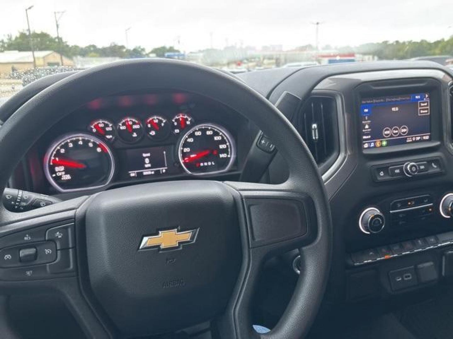 2022 Glacier Blue Metallic /Black Chevrolet Silverado 1500 Custom (1GCPABEK5NZ) with an 2.7L Turbo engine, Automatic transmission, located at 1105 E Mulberry, Kaufman, TX, 75142, (972) 962-2151, 32.589550, -96.300926 - Glacier Blue Metallic 2022 Chevrolet Silverado 1500 4D Crew Cab Custom RWD 8-Speed Automatic 2.7L Turbo 8-Speed Automatic, Black Cloth. Priced below KBB Fair Purchase Price!<br><br><br>Odometer is 21114 miles below market average!<br><br><br>Please call Paul Murrey Ford Inc. In Kaufman Texas A Famil - Photo#18