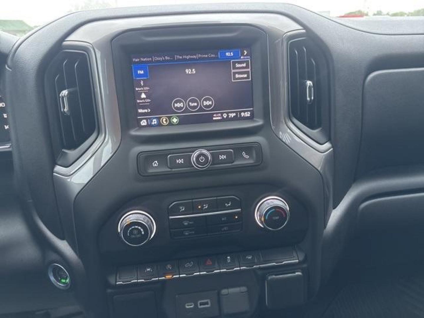 2022 Glacier Blue Metallic /Black Chevrolet Silverado 1500 Custom (1GCPABEK5NZ) with an 2.7L Turbo engine, Automatic transmission, located at 1105 E Mulberry, Kaufman, TX, 75142, (972) 962-2151, 32.589550, -96.300926 - Glacier Blue Metallic 2022 Chevrolet Silverado 1500 4D Crew Cab Custom RWD 8-Speed Automatic 2.7L Turbo 8-Speed Automatic, Black Cloth. Priced below KBB Fair Purchase Price!<br><br><br>Odometer is 21114 miles below market average!<br><br><br>Please call Paul Murrey Ford Inc. In Kaufman Texas A Famil - Photo#21