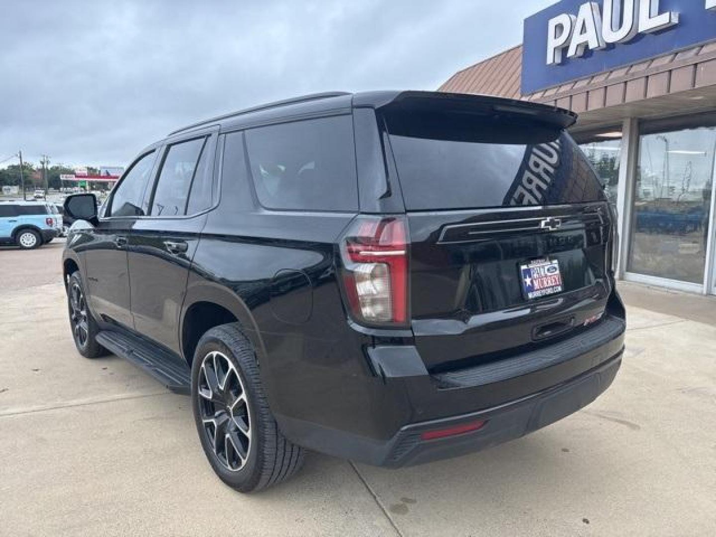2023 Black /Jet Black/Victory Red Chevrolet Tahoe RST (1GNSKRKD4PR) with an EcoTec3 5.3L V8 engine, Automatic transmission, located at 1105 E Mulberry, Kaufman, TX, 75142, (972) 962-2151, 32.589550, -96.300926 - Black 2023 Chevrolet Tahoe 4D Sport Utility RST 4WD 10-Speed Automatic with Overdrive EcoTec3 5.3L V8 4WD, Jet Black/Victory Red Leather.<br><br><br>Please call Paul Murrey Ford Inc. In Kaufman Texas A Family Dealership Since 1952 Serving the Dallas Fort Worth and East Texas areas for over 70 years. - Photo#2