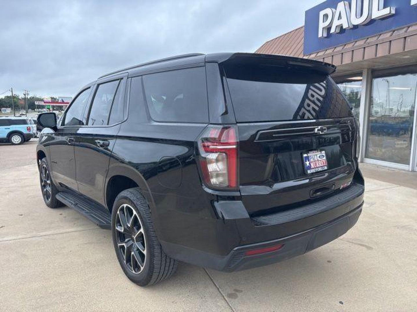 2023 Black /Jet Black/Victory Red Chevrolet Tahoe RST (1GNSKRKD4PR) with an EcoTec3 5.3L V8 engine, Automatic transmission, located at 1105 E Mulberry, Kaufman, TX, 75142, (972) 962-2151, 32.589550, -96.300926 - Black 2023 Chevrolet Tahoe 4D Sport Utility RST 4WD 10-Speed Automatic with Overdrive EcoTec3 5.3L V8 4WD, Jet Black/Victory Red Leather. Priced below KBB Fair Purchase Price!<br><br><br>Please call Paul Murrey Ford Inc. In Kaufman Texas A Family Dealership Since 1952 Serving the Dallas Fort Worth a - Photo#2