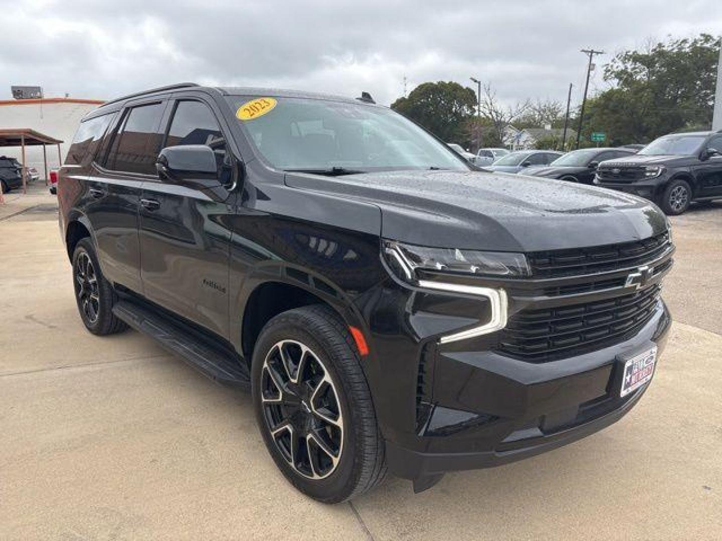 2023 Black /Jet Black/Victory Red Chevrolet Tahoe RST (1GNSKRKD4PR) with an EcoTec3 5.3L V8 engine, Automatic transmission, located at 1105 E Mulberry, Kaufman, TX, 75142, (972) 962-2151, 32.589550, -96.300926 - Black 2023 Chevrolet Tahoe 4D Sport Utility RST 4WD 10-Speed Automatic with Overdrive EcoTec3 5.3L V8 4WD, Jet Black/Victory Red Leather. Priced below KBB Fair Purchase Price!<br><br><br>Please call Paul Murrey Ford Inc. In Kaufman Texas A Family Dealership Since 1952 Serving the Dallas Fort Worth a - Photo#5