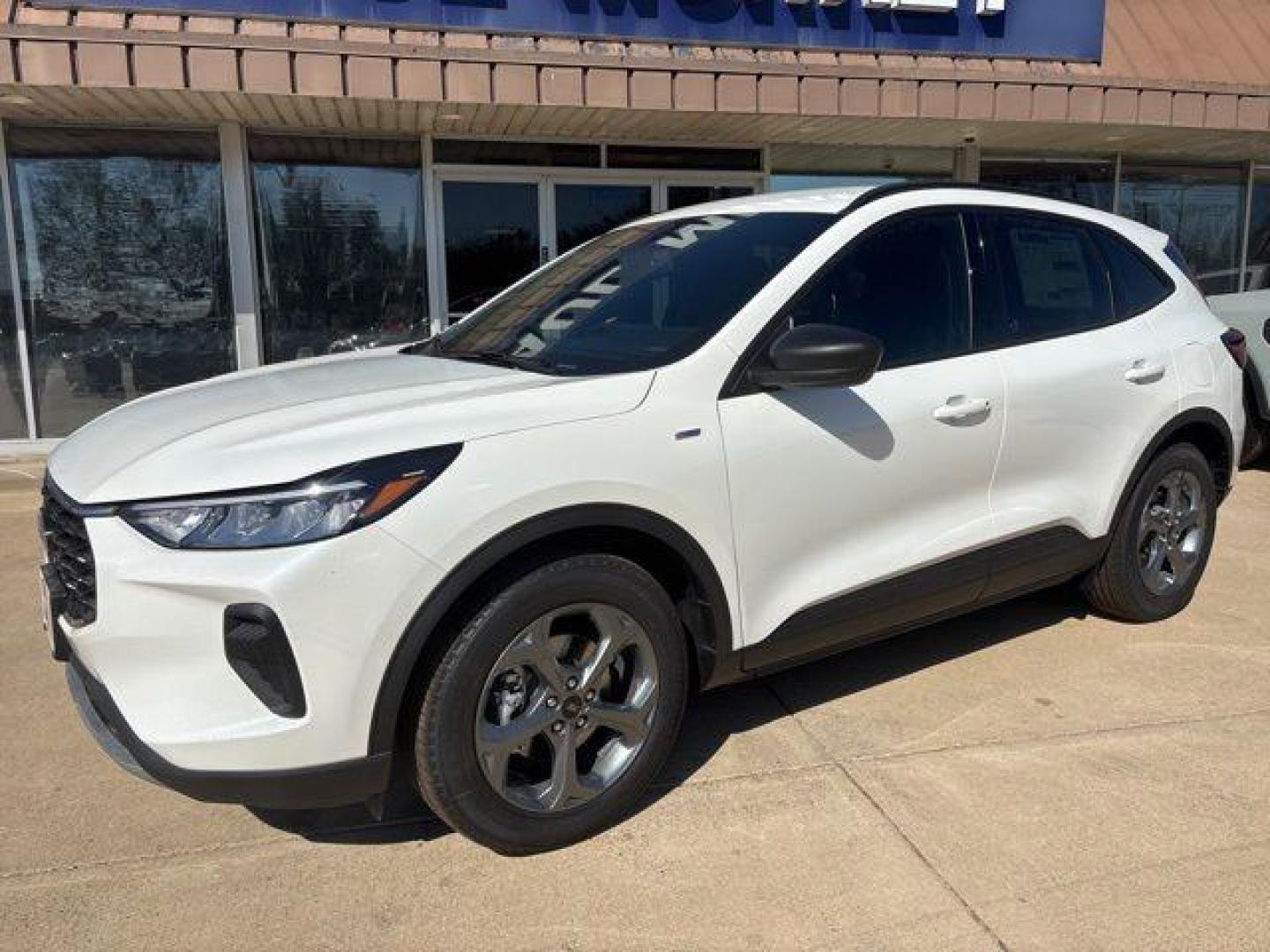 2026 White Metallic /Ebony Ford Escape ST-Line (1FMCU0MN1TU) with an 1.5L EcoBoost engine, Automatic transmission, located at 1105 E Mulberry, Kaufman, TX, 75142, (972) 962-2151, 32.589550, -96.300926 - Star White Metallic Tri-Coat 2026 Ford Escape 4D Sport Utility ST-Line FWD 8-Speed Automatic 1.5L EcoBoost 27/34 City/Highway MPG<br><br>27/34 City/Highway MPG - Photo#2