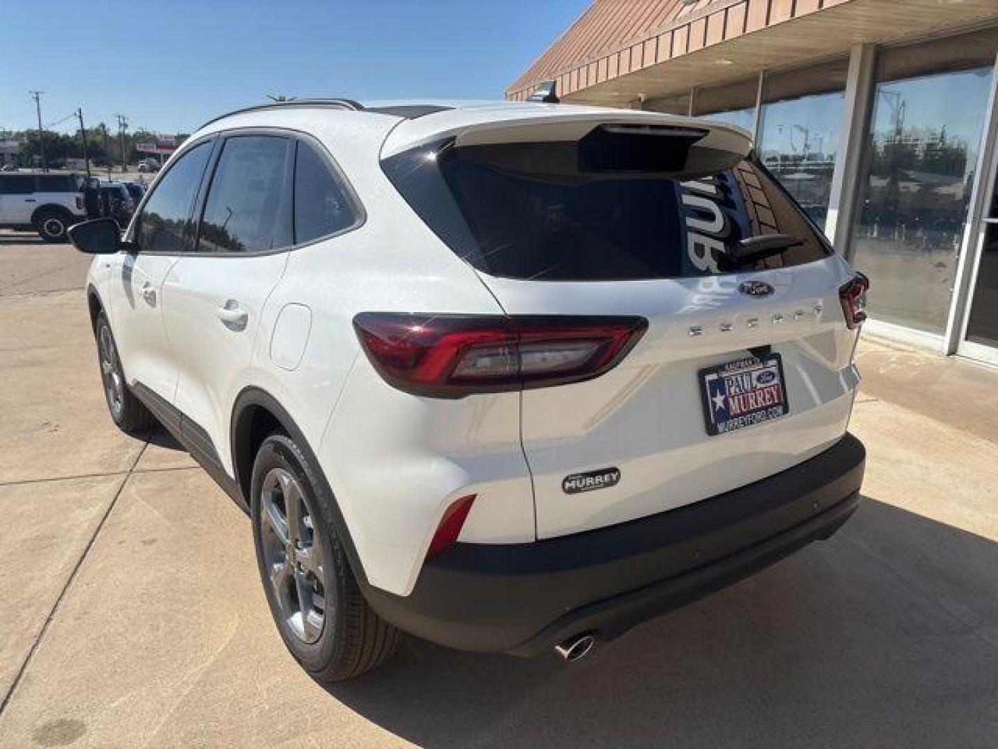 2026 White Metallic /Ebony Ford Escape ST-Line (1FMCU0MN1TU) with an 1.5L EcoBoost engine, Automatic transmission, located at 1105 E Mulberry, Kaufman, TX, 75142, (972) 962-2151, 32.589550, -96.300926 - Star White Metallic Tri-Coat 2026 Ford Escape 4D Sport Utility ST-Line FWD 8-Speed Automatic 1.5L EcoBoost 27/34 City/Highway MPG<br><br>27/34 City/Highway MPG - Photo#3