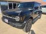 2025 Shadow Black /Black Onyx Interior Ford Bronco Outer Banks (1FMEE8BP0SL) with an 2.7L EcoBoost V6 engine, Automatic transmission, located at 1105 E Mulberry, Kaufman, TX, 75142, (972) 962-2151, 32.589550, -96.300926 - $2,428 off MSRP!<br><br><br>Shadow Black 2025 Ford Bronco 4D Sport Utility Outer Banks 4WD 10-Speed Automatic 2.7L EcoBoost V6 19/21 City/Highway MPG Price includes: $2000 - Retail Bonus Cash. Exp. 01/05/2026 $500 - Retail Bonus Cash. Exp. 12/17/2025 - Photo#1