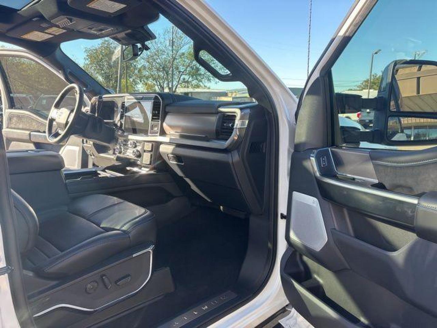 2026 White Metallic /Black Onyx/Platinum Blue Ford F-250SD Platinum (1FT8W2BM5TE) with an 6.7L High Output Power Stroke V8 Diesel engine, Automatic transmission, located at 1105 E Mulberry, Kaufman, TX, 75142, (972) 962-2151, 32.589550, -96.300926 - $5,541 off MSRP!<br><br>4WD, ABS brakes, Alloy wheels, Compass, Electronic Stability Control, Front dual zone A/C, Heated door mirrors, Heated front seats, Heated rear seats, Illuminated entry, Low tire pressure warning, Remote keyless entry, Traction control.<br>Star White Metallic Tri-Coat 2026 Fo - Photo#16