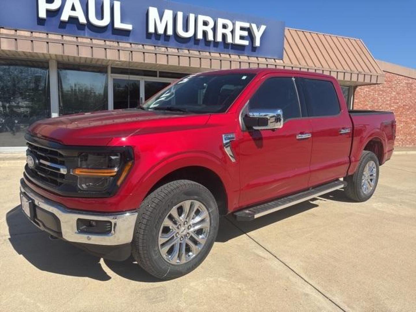 2025 Rapid Red Metallic Tinted Clearcoat /Dark Slate Ford F-150 XLT (1FTFW3L59SK) with an 5.0L V8 engine, Automatic transmission, located at 1105 E Mulberry, Kaufman, TX, 75142, (972) 962-2151, 32.589550, -96.300926 - $5,746 off MSRP!<br><br>4WD.<br>Red Metallic 2025 Ford F-150 4D SuperCrew XLT 4WD 10-Speed Automatic 5.0L V8 17/22 City/Highway MPG - Photo#2