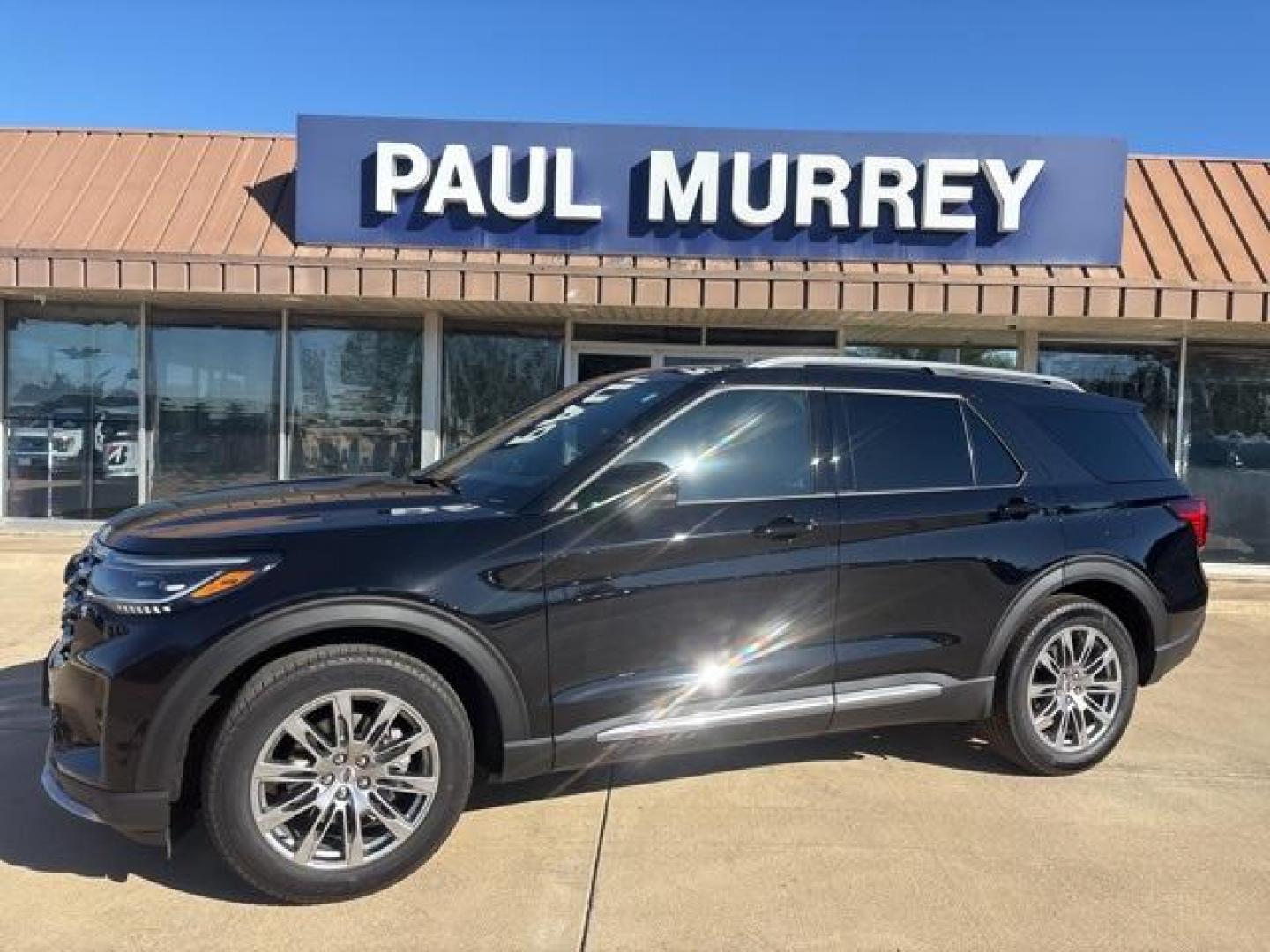 2025 Agate Black Metallic /Mojave Dusk Interior Ford Explorer Platinum (1FMUK7HH1SG) with an 2.3L EcoBoost I-4 engine, Automatic transmission, located at 1105 E Mulberry, Kaufman, TX, 75142, (972) 962-2151, 32.589550, -96.300926 - $3,552 off MSRP!<br><br><br>Agate Black Metallic 2025 Ford Explorer 4D Sport Utility Platinum RWD 10-Speed Automatic 2.3L EcoBoost I-4 20/29 City/Highway MPG<br><br>20/29 City/Highway MPG Price includes: $1500 - Bonus Customer Cash. Exp. 01/05/2026 - Photo#0