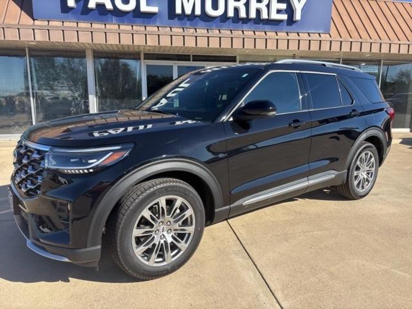 2025 Agate Black Metallic /Mojave Dusk Interior Ford Explorer Platinum (1FMUK7HH1SG) with an 2.3L EcoBoost I-4 engine, Automatic transmission, located at 1105 E Mulberry, Kaufman, TX, 75142, (972) 962-2151, 32.589550, -96.300926 - $3,552 off MSRP!<br><br><br>Agate Black Metallic 2025 Ford Explorer 4D Sport Utility Platinum RWD 10-Speed Automatic 2.3L EcoBoost I-4 20/29 City/Highway MPG<br><br>20/29 City/Highway MPG Price includes: $1500 - Bonus Customer Cash. Exp. 01/05/2026 - Photo#2