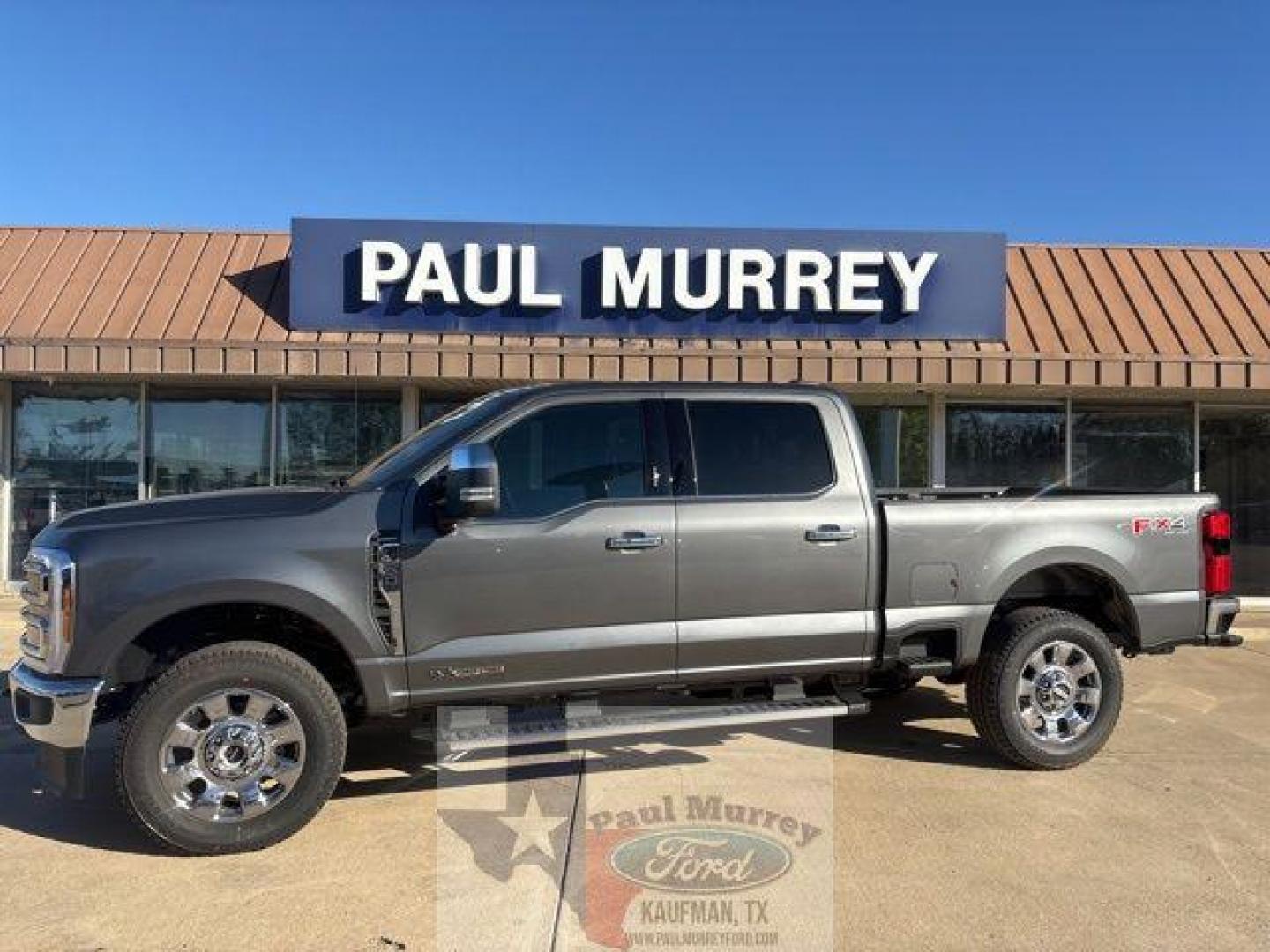 2026 Gray Metallic /Black Onyx Ford F-250SD Lariat (1FT8W2BT2TE) with an Power Stroke 6.7L V8 DI 32V OHV Turbodiesel engine, Automatic transmission, located at 1105 E Mulberry, Kaufman, TX, 75142, (972) 962-2151, 32.589550, -96.300926 - $4,263 off MSRP!<br><br>4WD.<br>Carbonized Gray Metallic 2026 Ford F-250SD 4D Crew Cab Lariat 4WD 10-Speed Automatic Power Stroke 6.7L V8 DI 32V OHV Turbodiesel - Photo#0