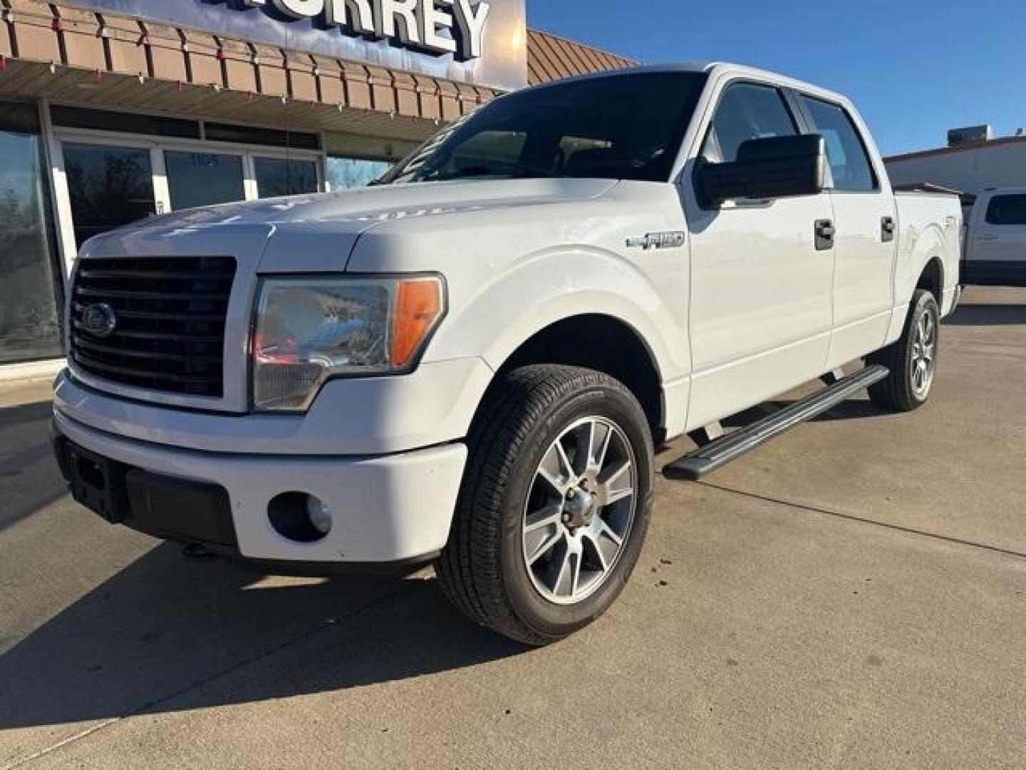 2014 Oxford White /Black Ford F-150 STX (1FTFW1EFXEK) with an 5.0L V8 FFV engine, Automatic transmission, located at 1105 E Mulberry, Kaufman, TX, 75142, (972) 962-2151, 32.589550, -96.300926 - Oxford White 2014 Ford F-150 4D SuperCrew STX 4WD 6-Speed Automatic Electronic 5.0L V8 FFV 4WD.<br><br><br>Awards:<br> * 2014 KBB.com Brand Image Awards<br>Please call Paul Murrey Ford Inc. In Kaufman Texas A Family Dealership Since 1952 Serving the Dallas Fort Worth and East Texas areas for over 7 - Photo#1