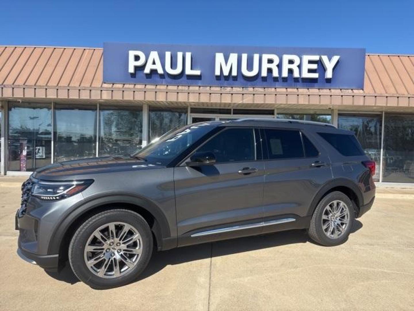 2026 Carbonized Gray Metallic /Mojave Dusk Interior Ford Explorer Platinum (1FMUK7HH6TG) with an 2.3L EcoBoost I-4 engine, Automatic transmission, located at 1105 E Mulberry, Kaufman, TX, 75142, (972) 962-2151, 32.589550, -96.300926 - Carbonized Gray Metallic 2026 Ford Explorer 4D Sport Utility Platinum RWD 10-Speed Automatic 2.3L EcoBoost I-4 20/29 City/Highway MPG<br><br>20/29 City/Highway MPG - Photo#0