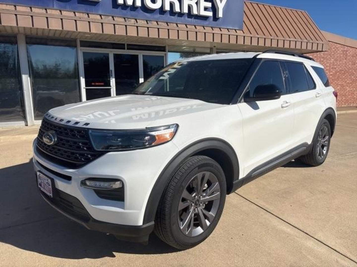 2023 Star White Metallic Tri-Coat /Light Slate Ford Explorer XLT (1FMSK7DH5PG) with an 2.3L EcoBoost I-4 engine, Automatic transmission, located at 1105 E Mulberry, Kaufman, TX, 75142, (972) 962-2151, 32.589550, -96.300926 - Star White Metallic Tri-Coat 2023 Ford Explorer 4D Sport Utility XLT RWD 10-Speed Automatic 2.3L EcoBoost I-4<br><br><br>Odometer is 4546 miles below market average! 21/28 City/Highway MPG<br><br><br>Please call Paul Murrey Ford Inc. In Kaufman Texas A Family Dealership Since 1952 Serving the Dallas - Photo#1