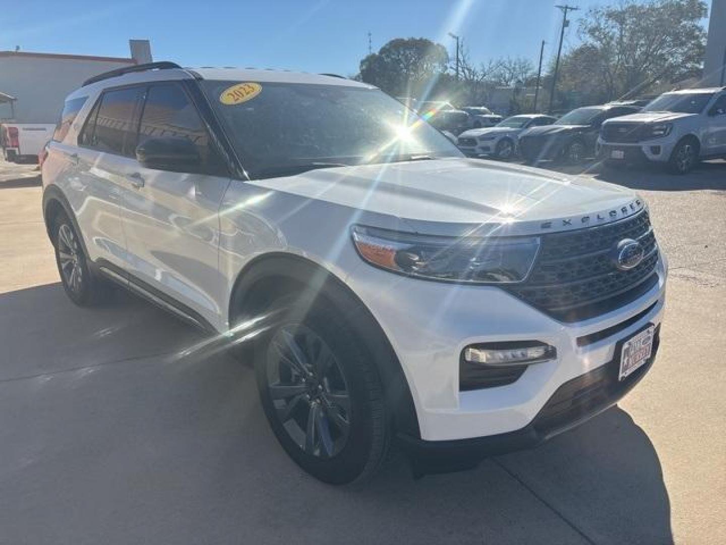 2023 Star White Metallic Tri-Coat /Light Slate Ford Explorer XLT (1FMSK7DH5PG) with an 2.3L EcoBoost I-4 engine, Automatic transmission, located at 1105 E Mulberry, Kaufman, TX, 75142, (972) 962-2151, 32.589550, -96.300926 - Star White Metallic Tri-Coat 2023 Ford Explorer 4D Sport Utility XLT RWD 10-Speed Automatic 2.3L EcoBoost I-4<br><br><br>Odometer is 4546 miles below market average! 21/28 City/Highway MPG<br><br><br>Please call Paul Murrey Ford Inc. In Kaufman Texas A Family Dealership Since 1952 Serving the Dallas - Photo#6