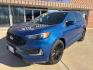 2024 Blue Metallic /Ebony Ford Edge ST Line (2FMPK4J93RB) with an EcoBoost 2.0L I4 GTDi DOHC Turbocharged VCT engine, Automatic transmission, located at 1105 E Mulberry, Kaufman, TX, 75142, (972) 962-2151, 32.589550, -96.300926 - Blue Metallic 2024 Ford Edge 4D Sport Utility ST Line AWD 8-Speed Automatic EcoBoost 2.0L I4 GTDi DOHC Turbocharged VCT AWD.<br><br><br>21/28 City/Highway MPG<br><br><br>Please call Paul Murrey Ford Inc. In Kaufman Texas A Family Dealership Since 1952 Serving the Dallas Fort Worth and East Texas are - Photo#1